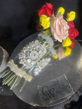Load image into Gallery viewer, Rhinestone Crystal Bouquet Handle Holder: Glam Wedding Bouquet
