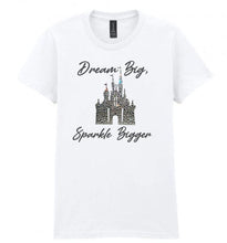 Load image into Gallery viewer, Swarovski Crystal Castle T-Shirt: Personalized Dream Big Tee
