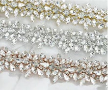 Load image into Gallery viewer, Luxury sparkling rhinestone embellishment cake decor chain trimming 1 yard, by Crystal Wedding UK
