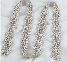 Load image into Gallery viewer, Luxury sparkling rhinestone embellishment cake decor chain trimming 1 yard, by Crystal Wedding UK
