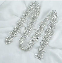 Load image into Gallery viewer, Luxury sparkling rhinestone embellishment cake decor chain trimming 1 yard, by Crystal Wedding UK
