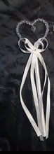 Load image into Gallery viewer, Crystal heart flower girl wand 1pc made to order by crystal wedding Uk
