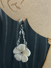 Load image into Gallery viewer, Handmade Clay Earrings,Clay Earrings, Bride Gift, Bride Earrings, bridal jewellery, Wedding Statement Earrings, by Crystal wedding UK
