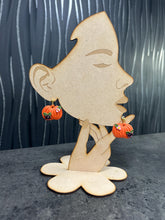 Load image into Gallery viewer, Handmade Floral Pumpkin Clay Earrings – Autumn Fall Jewelry – Cosy Halloween Earrings – Ball Stud – by Crystal wedding Uk
