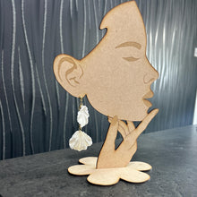 Load image into Gallery viewer, White textured bridal earrings, brides earrings, dangling statement earrings, wedding jewellery, bridal accessories by Crystal wedding UK
