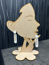 Load image into Gallery viewer, Handmade White textured Earrings – minimalist – Elegant Stud Earrings – by Crystal wedding UK
