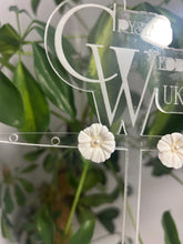 Load image into Gallery viewer, Clay Flower Earrings: Pearl Bridal Jewelry, Gold or Silver
