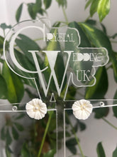 Load image into Gallery viewer, Clay Flower Earrings: Pearl Bridal Jewelry, Gold or Silver
