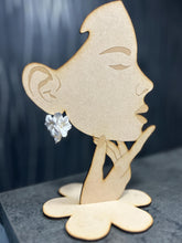 Load image into Gallery viewer, Freshwater Pearl Clay Flower Earrings | Handmade Bridal Earrings | White Floral Statement Jewelry silver or gold,
