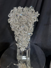 Load image into Gallery viewer, Personalised Bouquet stand holder for bridal bouquet cascade by Crystal wedding uk
