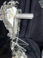 Load image into Gallery viewer, Personalised Bouquet stand holder for bridal bouquet cascade by Crystal wedding uk
