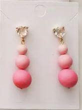 Load image into Gallery viewer, Lightweight Polymer Clay Earrings, Modern Minimalist Statement Earrings, stainless steel 14k Gold Over Brass Ear Wires, Hypoallergenic
