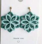 Load image into Gallery viewer, Christmas Themed Earrings: Reindeer,Snowflake, Gonk, Christmas Tree, Highland cow, silver or gold, Handmade to order by Crystal wedding UK
