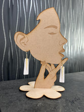 Load image into Gallery viewer, Handmade White textured drop Earrings – minimalist – Elegant bridal Earrings – by Crystal wedding UK
