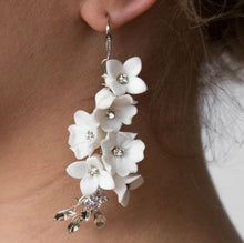 Load image into Gallery viewer, Lightweight Polymer Clay Earrings, Modern Minimalist Statement Earrings, stainless steel 14k Gold Over Brass Ear Wires, Hypoallergenic
