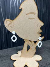 Load image into Gallery viewer, Lightweight Polymer Clay Earrings, Modern Minimalist Statement Earrings, stainless steel 14k Gold Over Brass Ear Wires, Hypoallergenic
