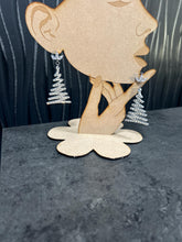 Load image into Gallery viewer, Christmas Tree Earrings: Swarovski elements , in silver or gold, Handmade to order by Crystal wedding UK
