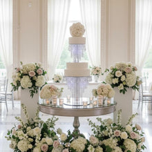 Load image into Gallery viewer, Chandelier Cake Stand: Luxury Wedding cake holder with LED Lights
