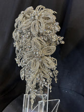 Load image into Gallery viewer, Sparkly Silver Brooch Bouquet, Crystal Rhinestone Wedding Flowers
