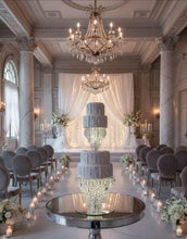 Load image into Gallery viewer, Chandelier Cake Stand: Luxury Wedding cake holder with LED Lights
