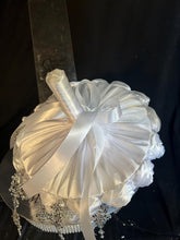 Load image into Gallery viewer, Trailing Brooch Bouquet: Silver Rhinestone Jewel Wedding Bouquet
