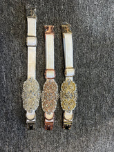 Load image into Gallery viewer, Personalised Luxury Velvet Dog Collar: Silver Rhinestones &amp; Pearls, Wedding Pet Collar
