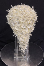 Load image into Gallery viewer, Ivory Pearl &amp; Crystal Bridal Bouquet Rhinestone Wedding bouquet Silver brides Flowers
