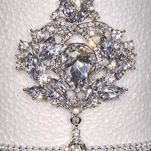 Load image into Gallery viewer, Crystal Rhinestone Cake Brooch: Wedding Cake Decoration
