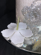 Load image into Gallery viewer, Silver Rhinestone Flower Cake Decoration Wedding Cake Embellishment Engagement cake brooch
