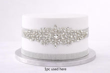 Load image into Gallery viewer, Crystal Rhinestone Cake Brooch pick : Silver, Gold, or Rose Gold
