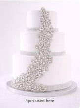 Load image into Gallery viewer, Crystal Rhinestone Cake Brooch pick : Silver, Gold, or Rose Gold

