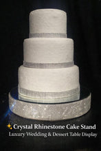 Load image into Gallery viewer, Crystal Rhinestone Cake Stand – Luxury Dessert Display
