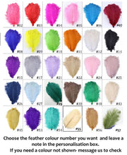 Load image into Gallery viewer, Ivory Feather Bridal Fan: Gatsby Wedding Bouquet with Rhinestones
