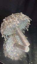 Load image into Gallery viewer, Wedding bouquet Crystal Rhinestone round posy Brides Bouquet Non Floral Keepsake Crystal wedding flowers
