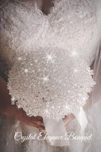 Load image into Gallery viewer, Luxury Crystal Wedding Bouquet: Clear Crystal Bead
