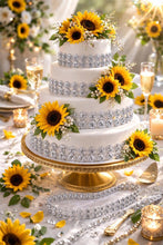 Load image into Gallery viewer, Flower Cake Ribbon Trim 30mm Rhinestone Effect Wedding Cake Banding Luxury Cake Border Birthday &amp; Celebration Cake Decor- 19 COLOR OPTIONS
