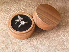 Load image into Gallery viewer, Personalized Wooden Ring Box Wedding Ceremony, Engagement Valentine’s Day Gift, Custom Engraved Proposal Holder, Bridal Gift for Her

