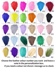 Load image into Gallery viewer, Feather cake topper, small size - by Crystal wedding uk
