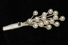 Load image into Gallery viewer, Pearl Bridal Bouquet, Rhinestone Flower,Art Deco style Elegant Wedding Accessory
