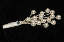 Load image into Gallery viewer, Pearl Bridal Bouquet, Rhinestone Flower,Art Deco style Elegant Wedding Accessory
