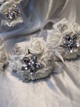 Load image into Gallery viewer, Cascading Rose &amp; Brooch bouquet and matching items - all sold separately
