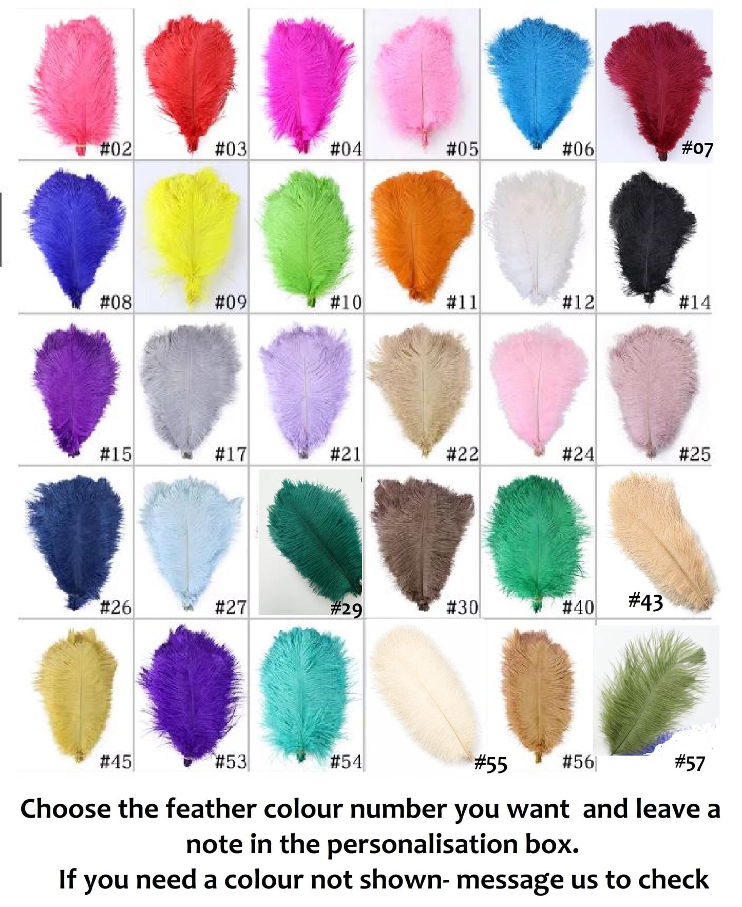 1pc Ostrich Feather Fan: Jewel Bridesmaid Bouquet (12")