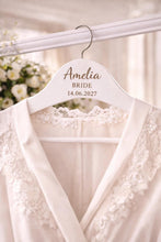 Load image into Gallery viewer, Personalised Hangers/Engraved Hangers Bride &amp; Bridesmaid/Wedding Gift/Personalized Bridal Dress Hanger/Wedding Hanger/ Wedding favors/Hanger
