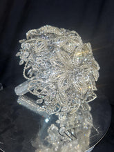 Load image into Gallery viewer, Crystal Wedding Bouquet: Diamanté Rhinestone Bridal bouquet brides flowers Posy Keepsake
