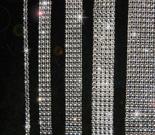 Load image into Gallery viewer, Diamante ribbon, Crystal effect cake trim, diamond mesh, bling mesh 1 METER cake trim. by Crystal wedding uk
