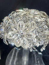 Load image into Gallery viewer, Crystal Wedding Bouquet: Diamanté Rhinestone Bridal bouquet brides flowers Posy Keepsake
