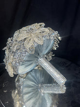 Load image into Gallery viewer, Crystal Wedding Bouquet: Diamanté Rhinestone Bridal bouquet brides flowers Posy Keepsake
