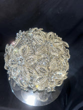 Load image into Gallery viewer, Crystal Wedding Bouquet: Diamanté Rhinestone Bridal bouquet brides flowers Posy Keepsake
