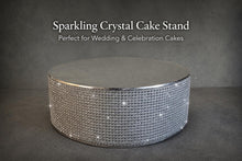 Load image into Gallery viewer, Rhinestone Wedding Cake Stand Sparkle Crystal Effect Display for Cake or Desserts
