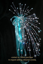 Load image into Gallery viewer, Luxury Crystal “Fountain Fall” Bridal Bouquet – Aurora Borealis Wedding Keepsake
